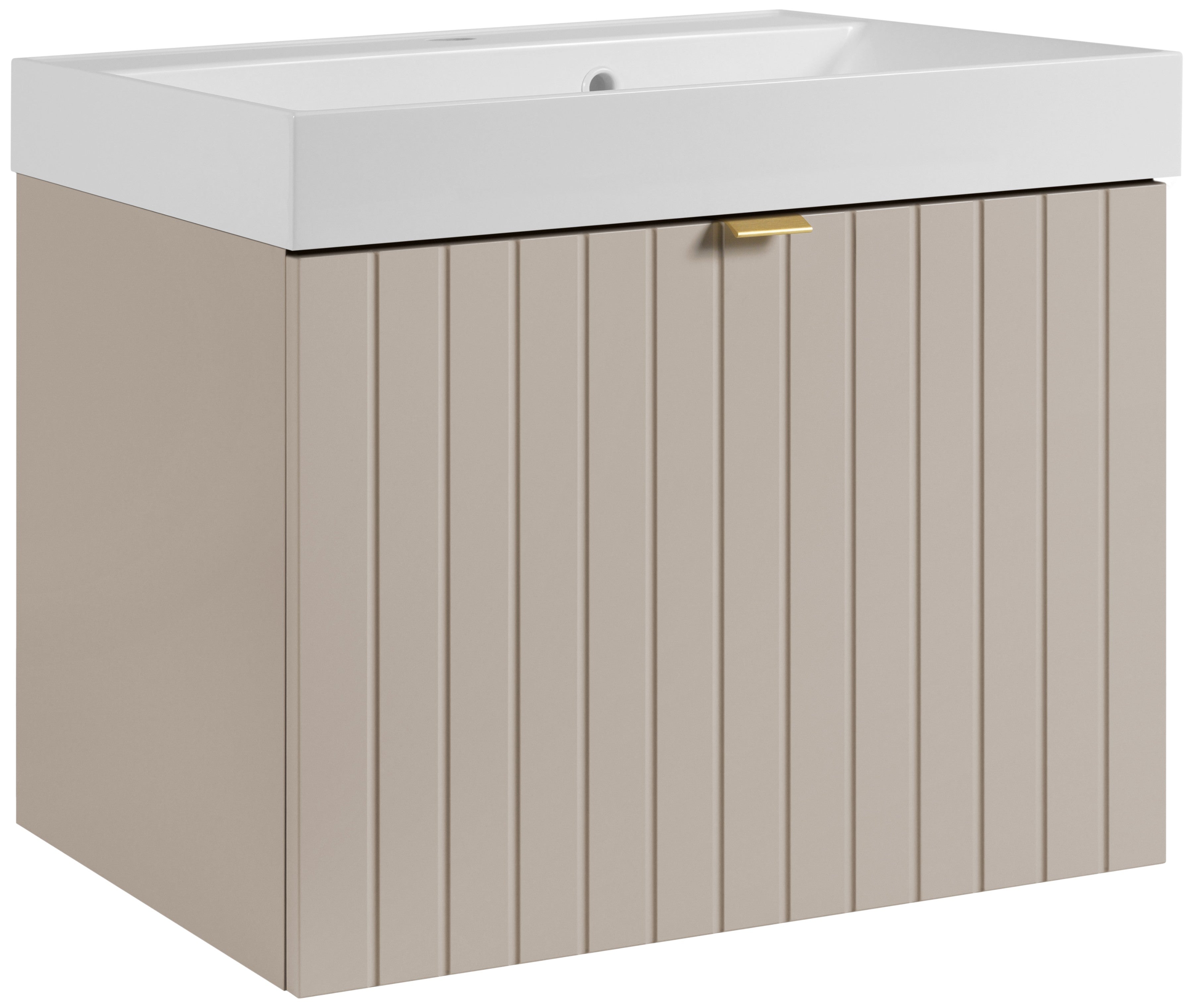 Szafka pod umywalkę 60 cm Prime kaszmir bez blatu