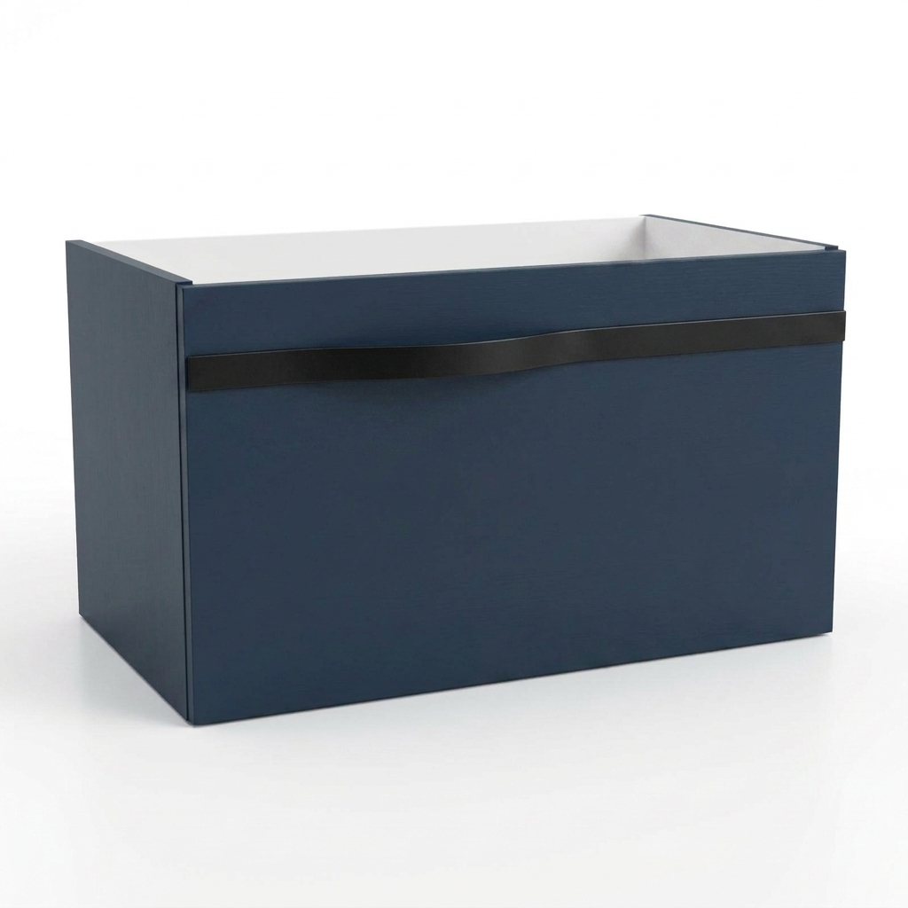 Szafka pod umywalkę 70 cm Luxe granat półmat bez blatu