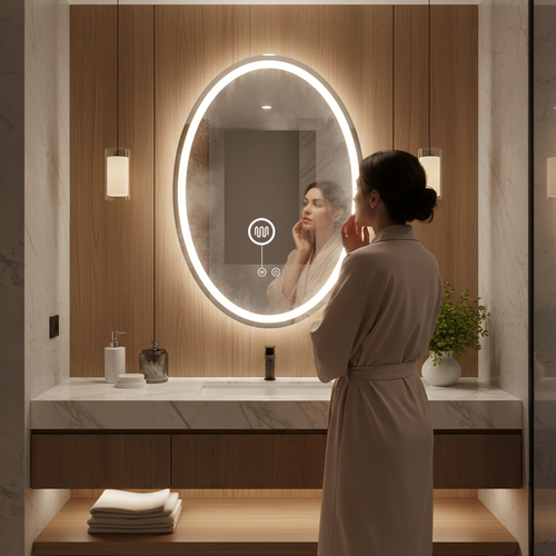 Lustro ścienne LED Marco - 50x70 cm