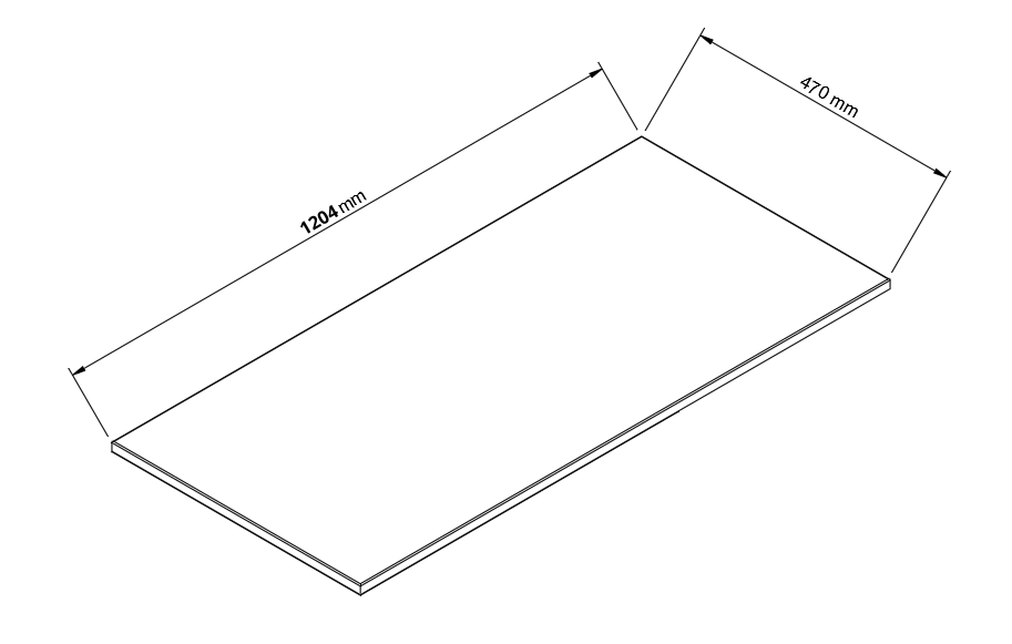 Blat łazienkowy 120 cm Marmur Bianco