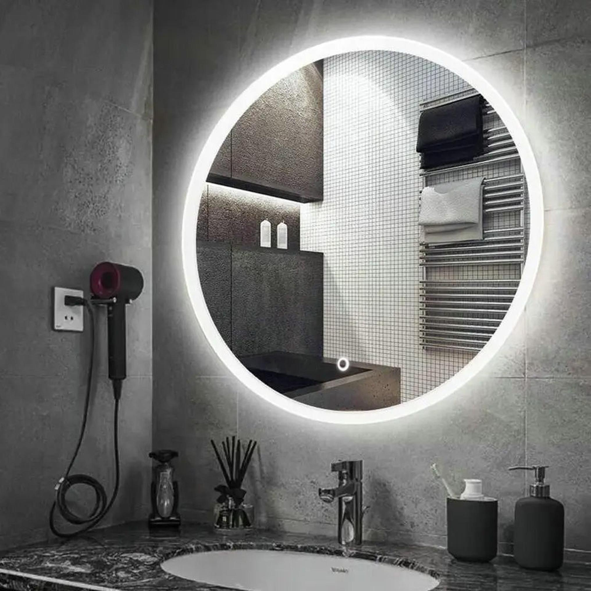 Lustro ścienne LED FFJ - 50 cm