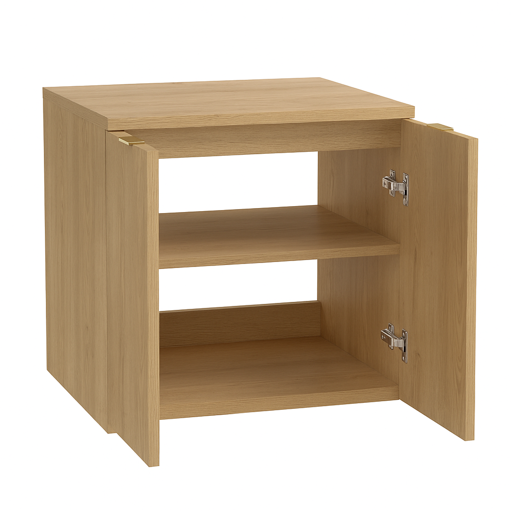 Szafka łazienkowa z drzwiami z umywalką 60 cm Willy - Dąb Cremona