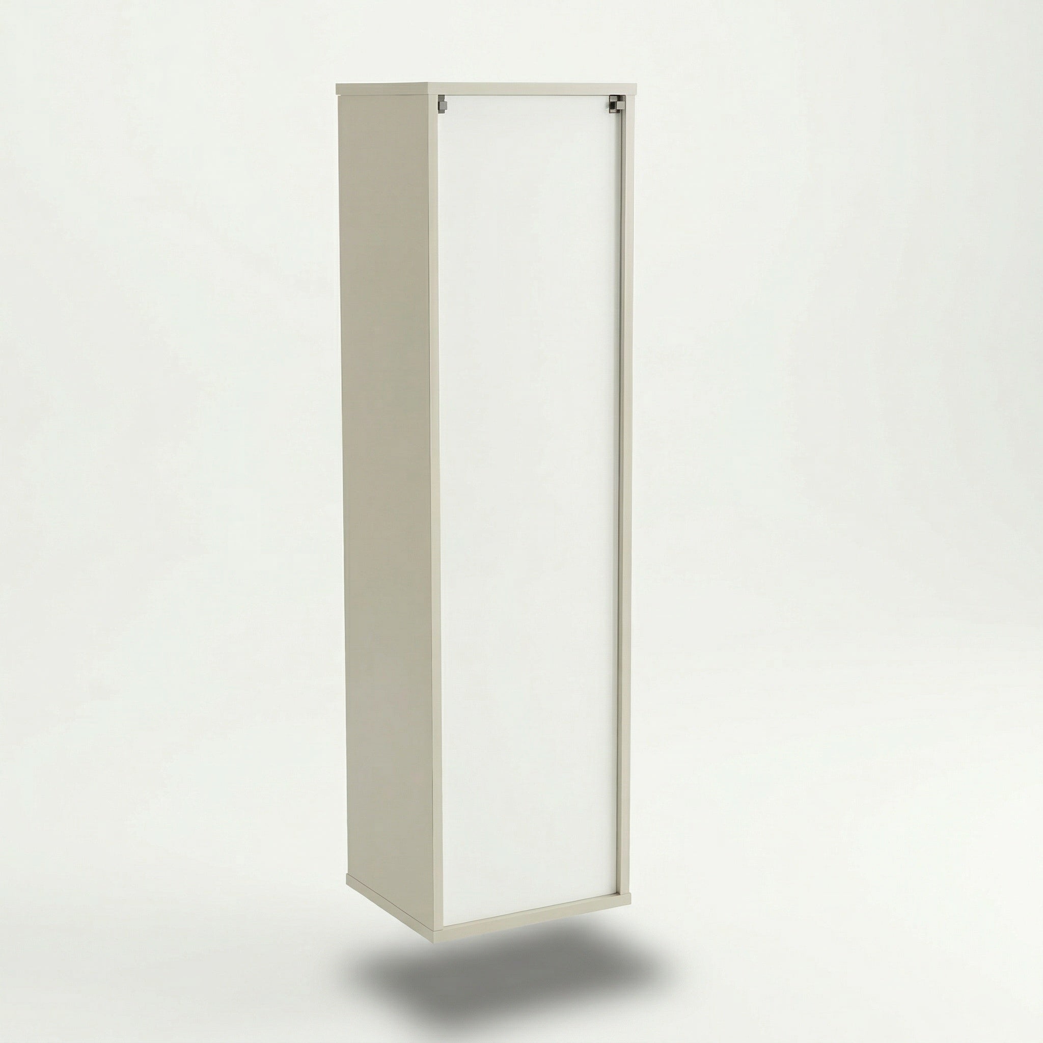 Słupek łazienkowy 130 cm zaoblony, półki Selvea - Kaszmir