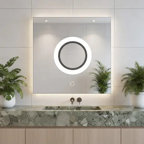 Lustro ścienne LED YH-BL-12 - 60x60 cm
