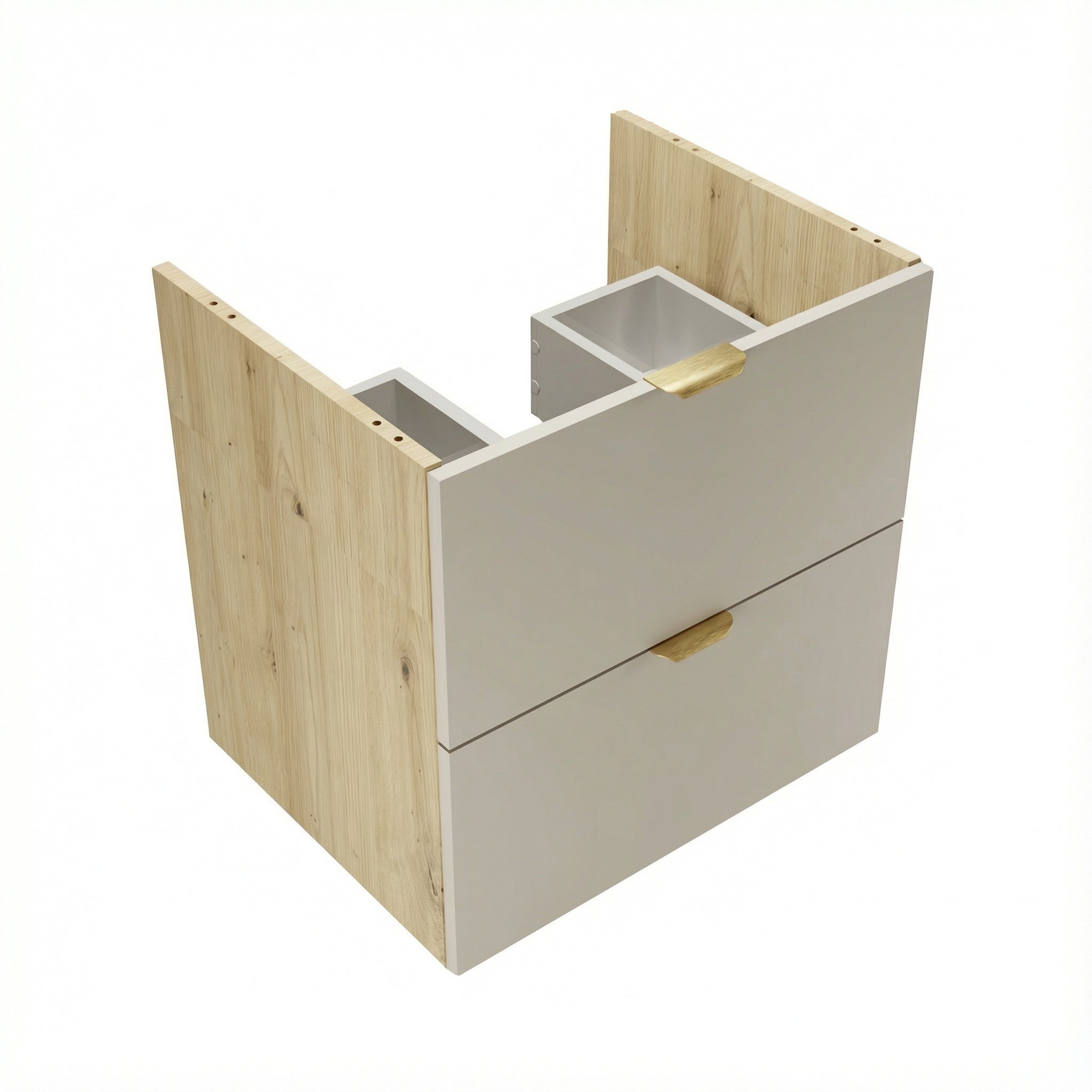 Szafka pod umywalkę Kaszmir/Dąb artisan 60 cm, bez blatu Orio