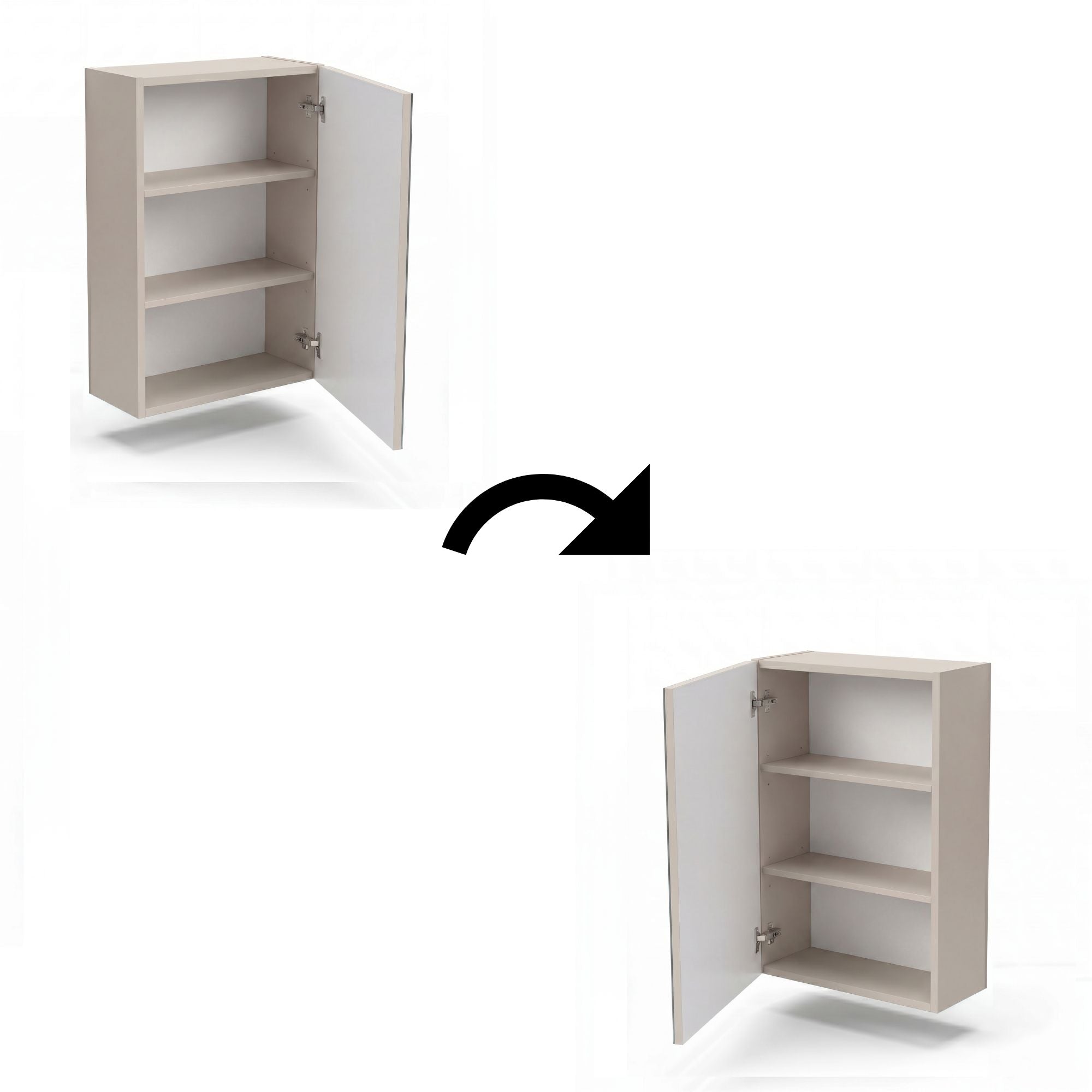 Szafka wisząca z lustrem 40 cm - Kaszmir