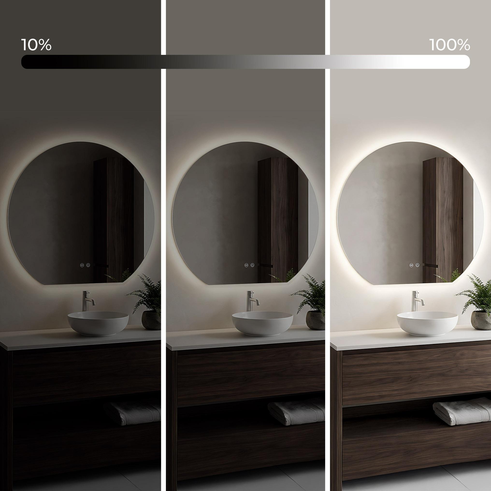 Lustro ścienne LED Fabio - 70 cm
