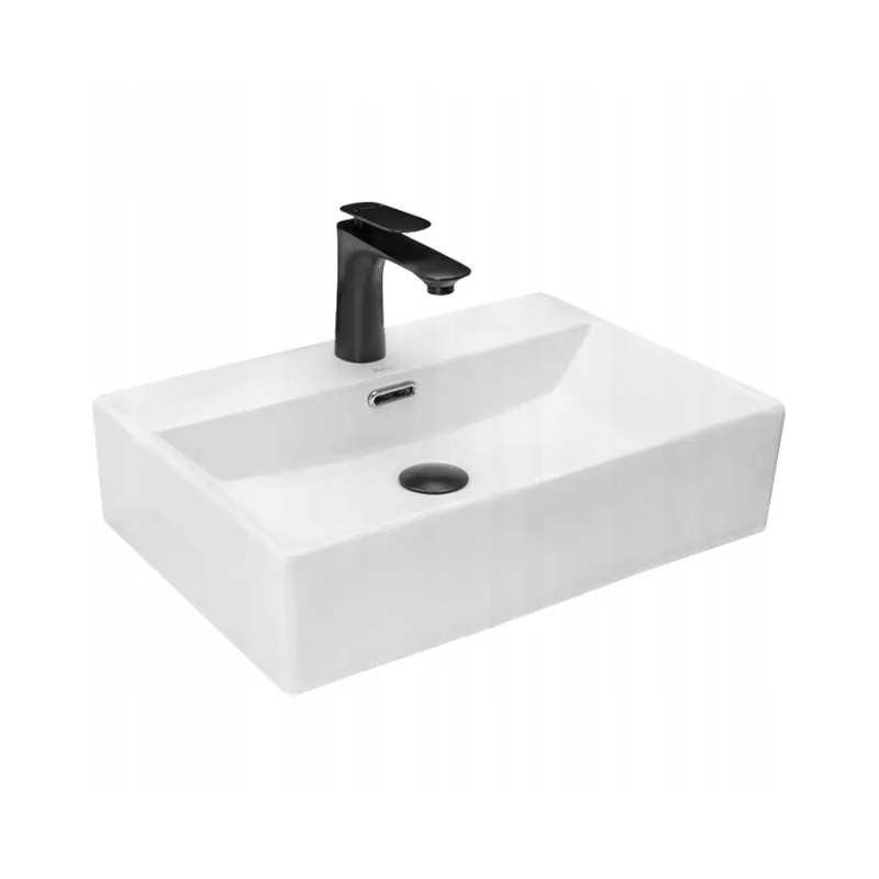 Umywalka ścienna/nablatowa biała 50 cm Bonita