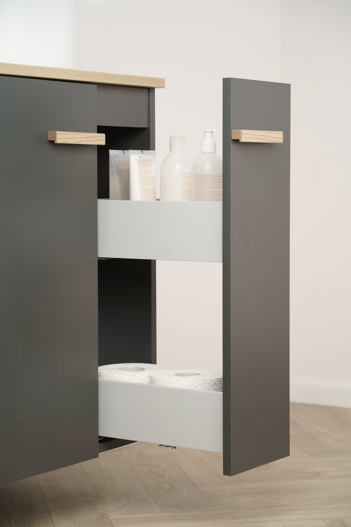 Szafka pod umywalkę 60 cm Elite antracyt bez blatu
