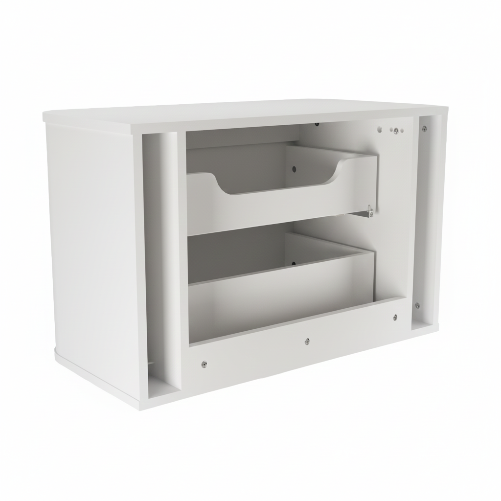 Szafka pod umywalkę 120 cm zaoblona Nola - Biała