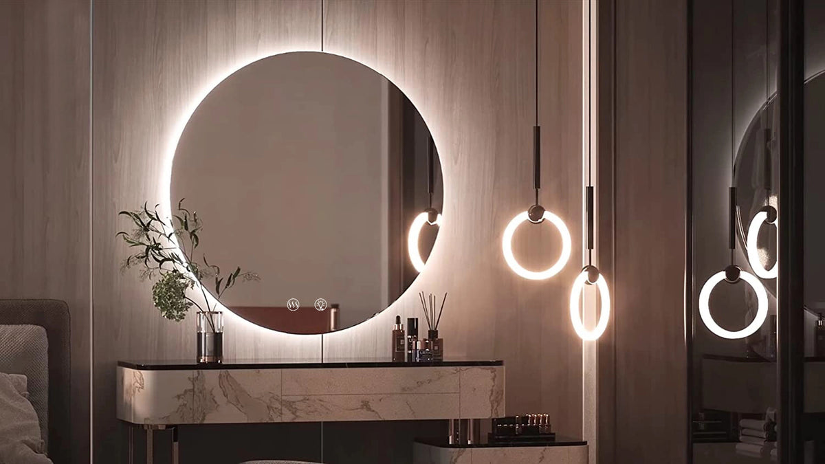 Lustro ścienne LED HZJ - 80 cm