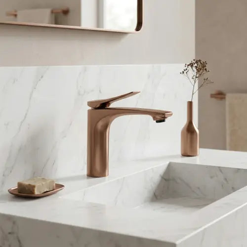 Niska bateria umywalkowa Vision - Miedź