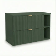 Szafka pod umywalkę 100 cm z regałem Willy - Szałwiowy