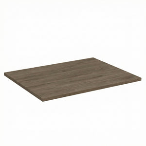 Blat łazienkowy 60 cm w kolorze orzech ciemny, drewnopodobny, laminowany, do małych łazienek, pod umywalkę nablatową