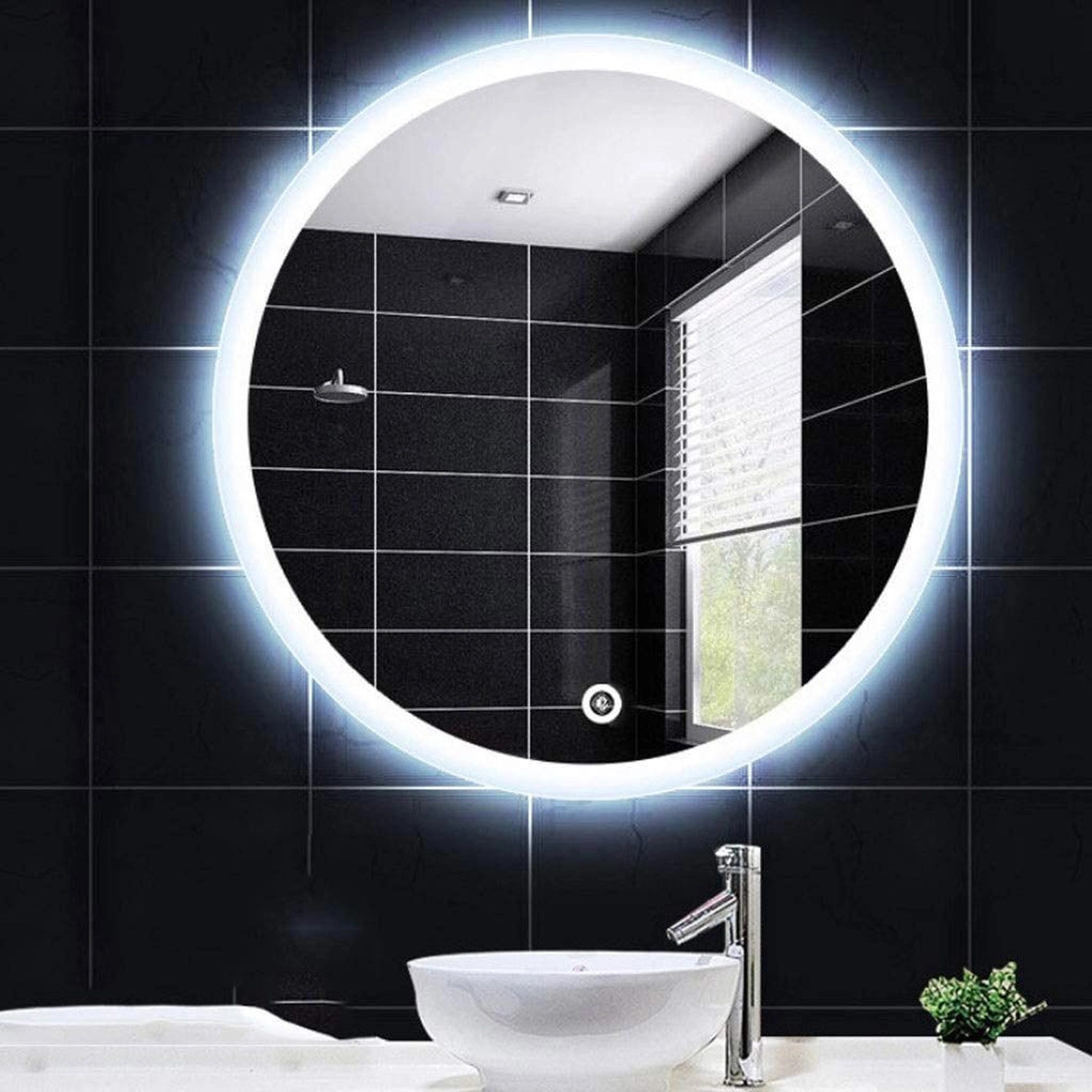Lustro ścienne LED FFJ - 60 cm