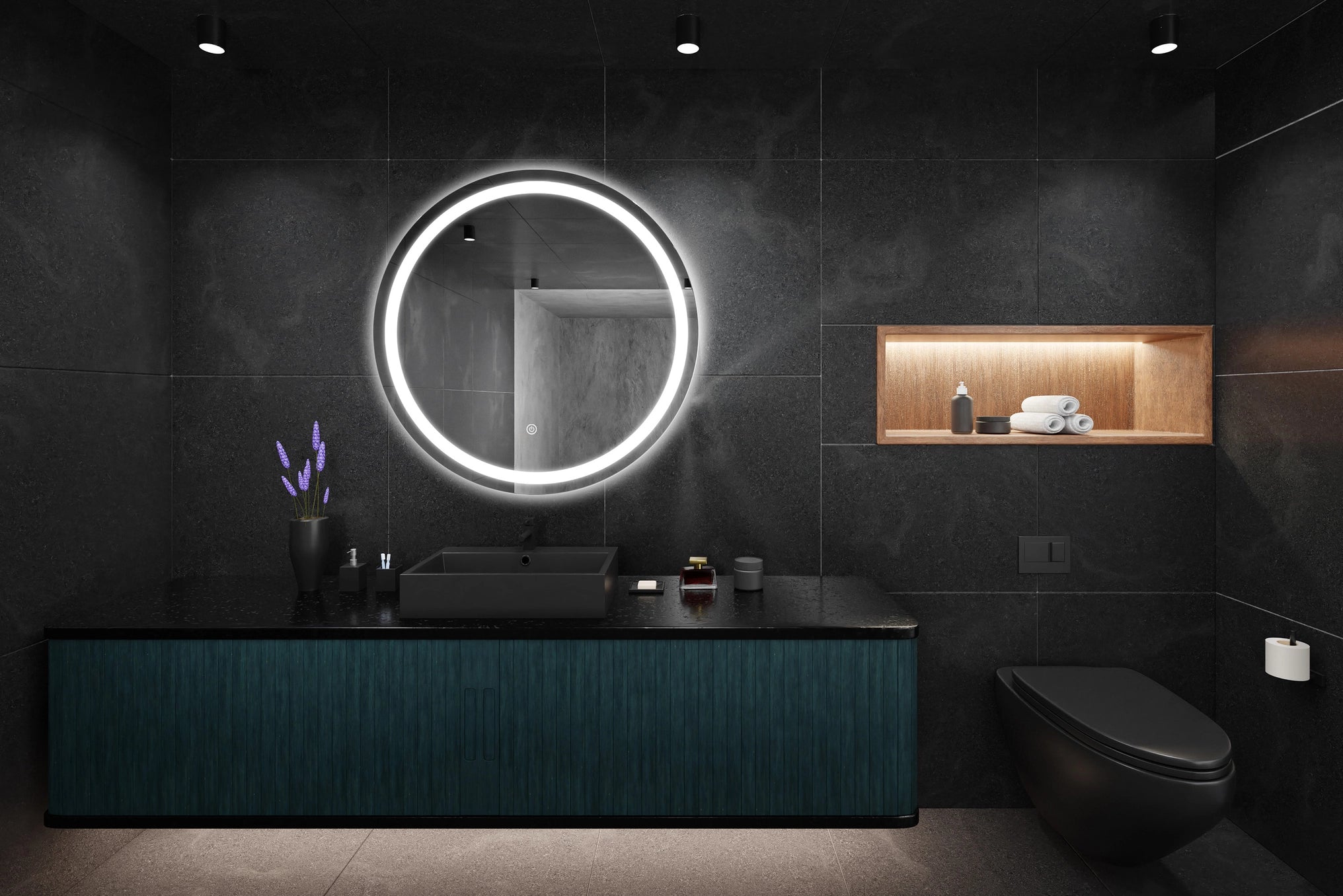 Lustro ścienne LED BAS P11241 - 70 cm