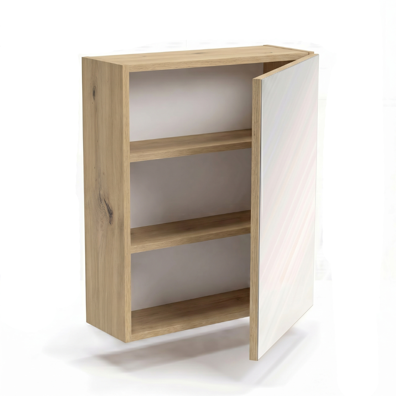 Szafka wisząca z lustrem 60 cm - Dąb artisan