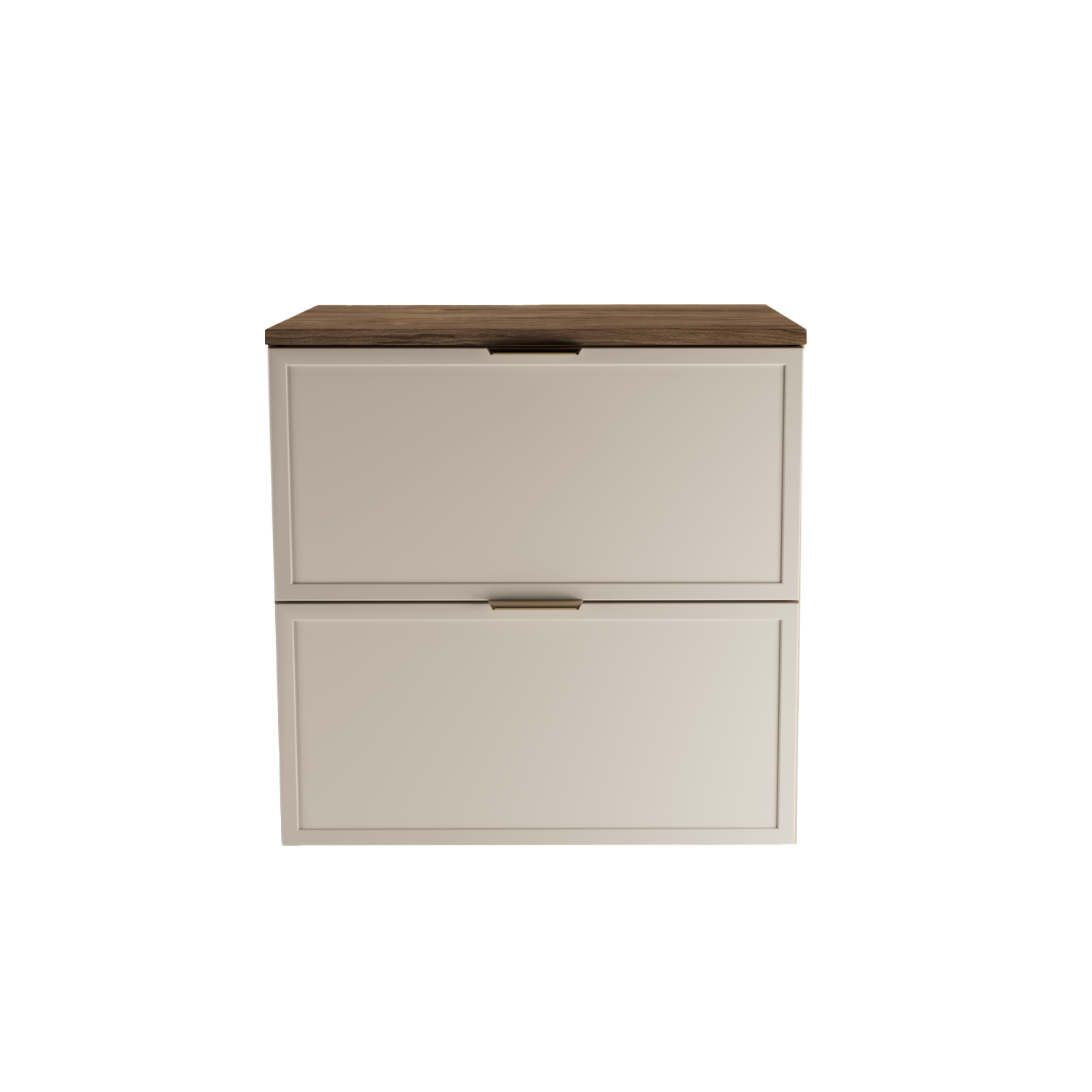 Szafka pod umywalkę z szufladami 60 cm Roma - Kaszmir/Ciemny Orzech