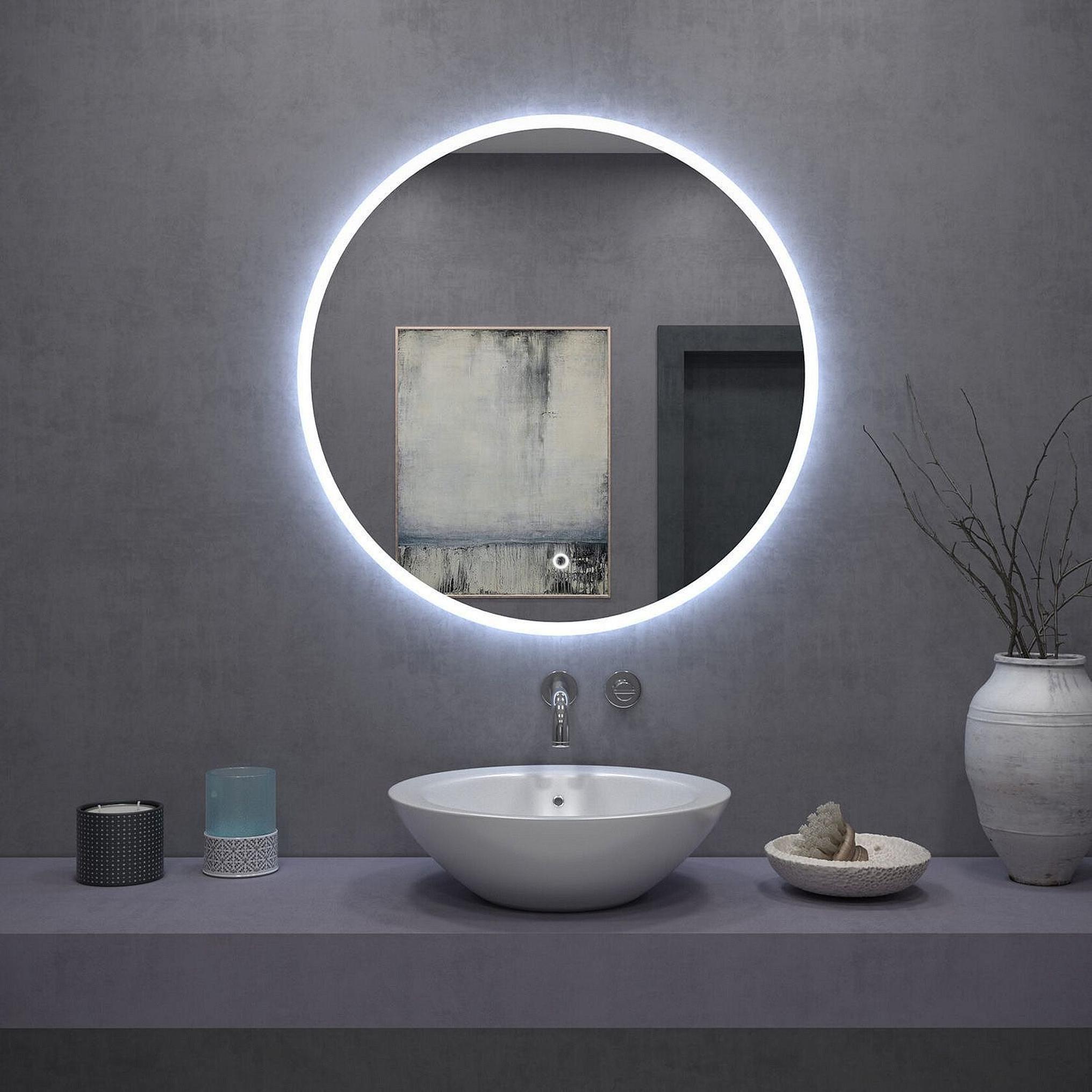 Lustro ścienne LED FFJ - 50 cm