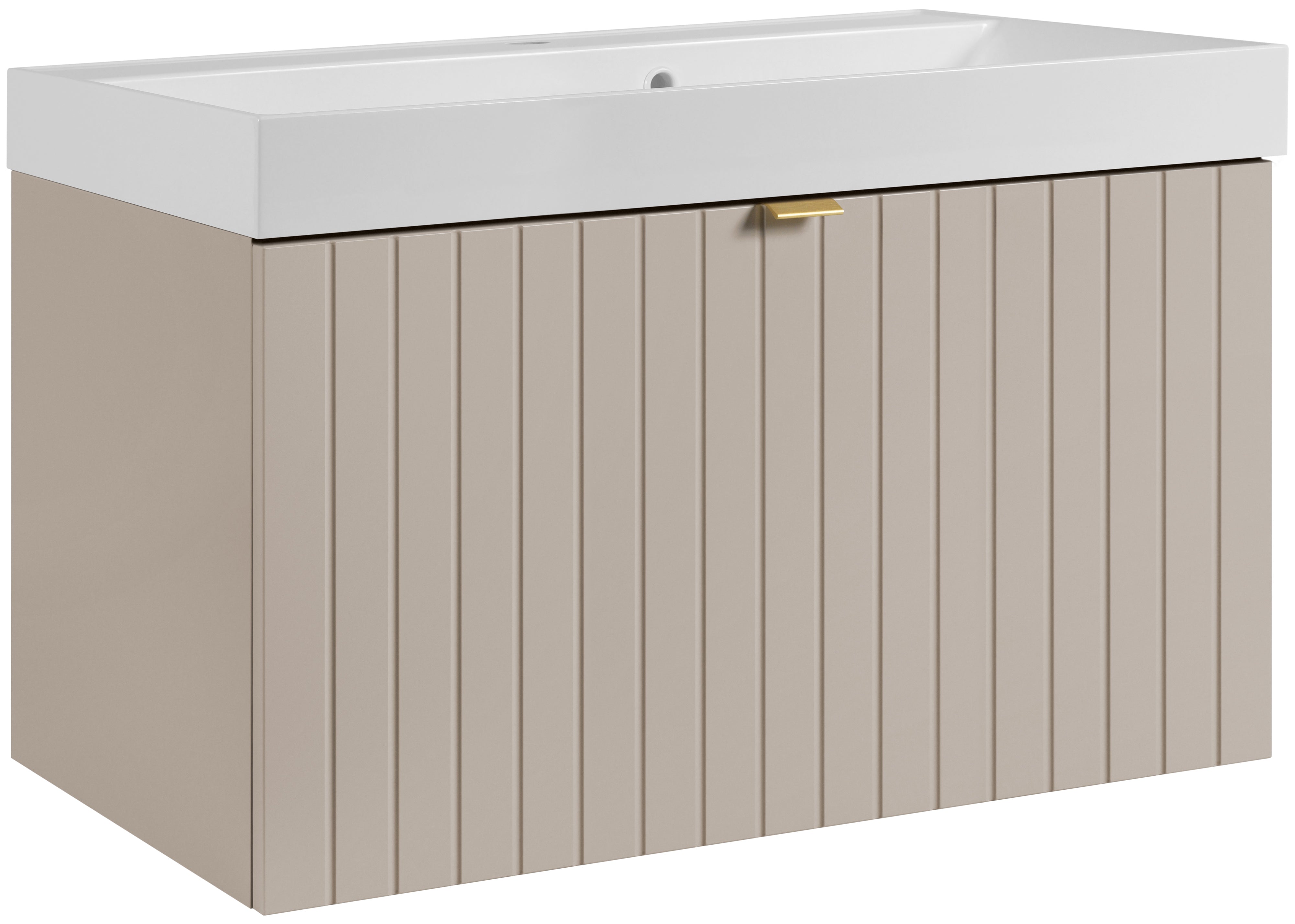 Szafka pod umywalkę 80 cm Prime kaszmir bez blatu