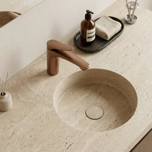 Niska bateria umywalkowa Vision - Miedź