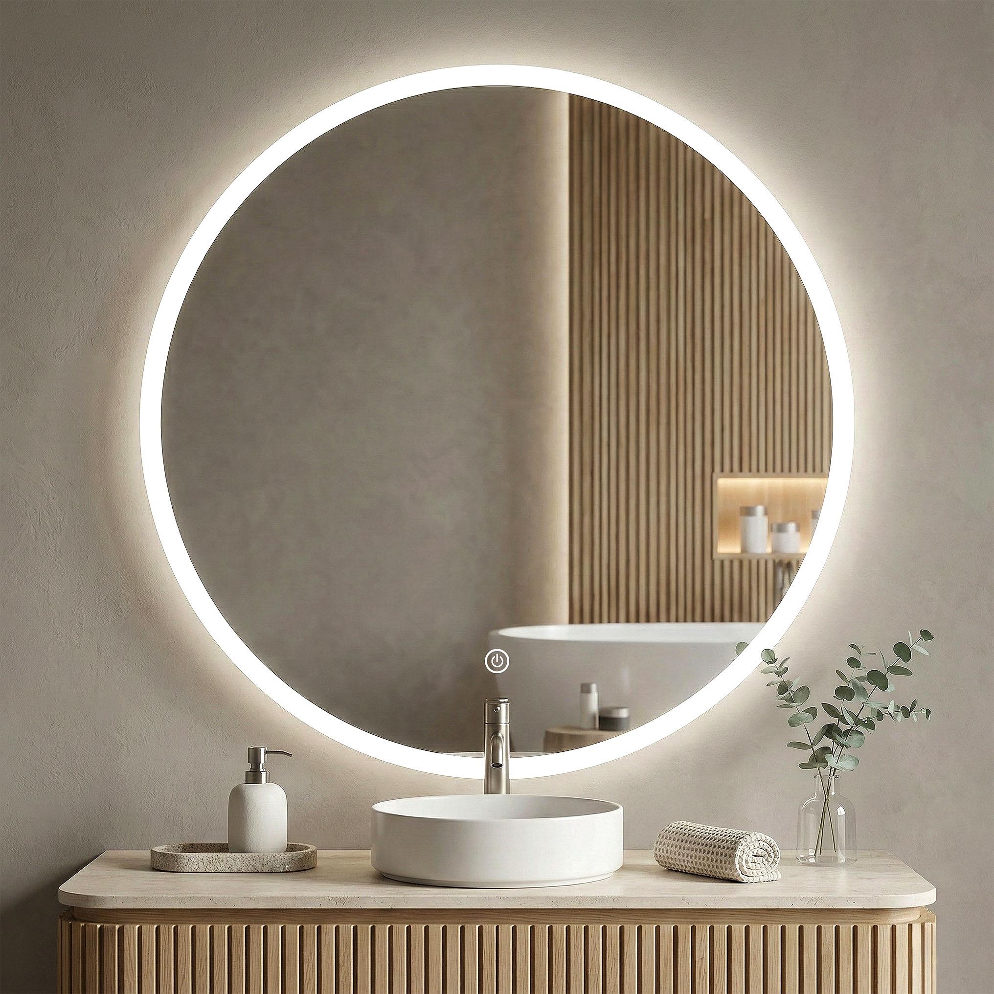 Lustro ścienne LED FFJ - 100 cm