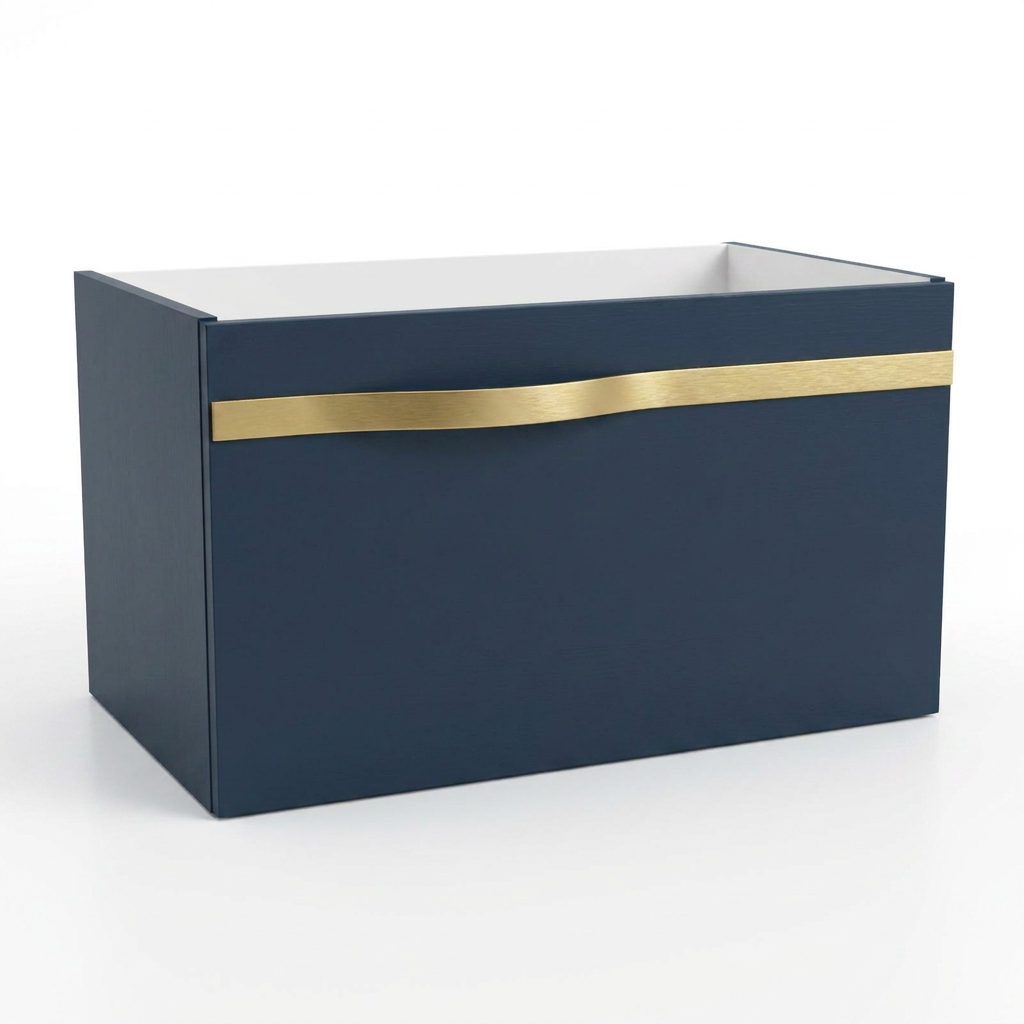 Szafka pod umywalkę 70 cm Luxe granat półmat bez blatu