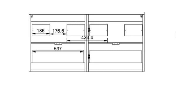 Szafka pod umywalkę z szufladami 120 cm Kaszmir Willy - Biały