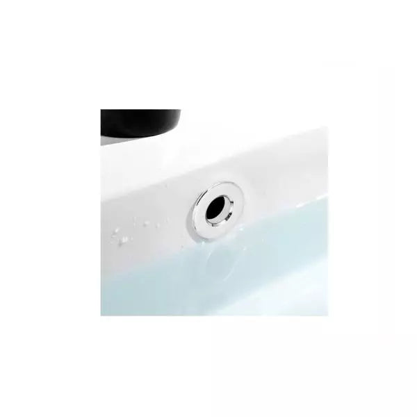 Szafka łazienkowa z drzwiami z umywalką 60 cm Willy - Czarny/Orzech