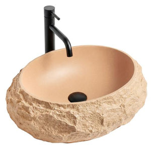 Umywalka nablatowa Mika - Light Terracotta