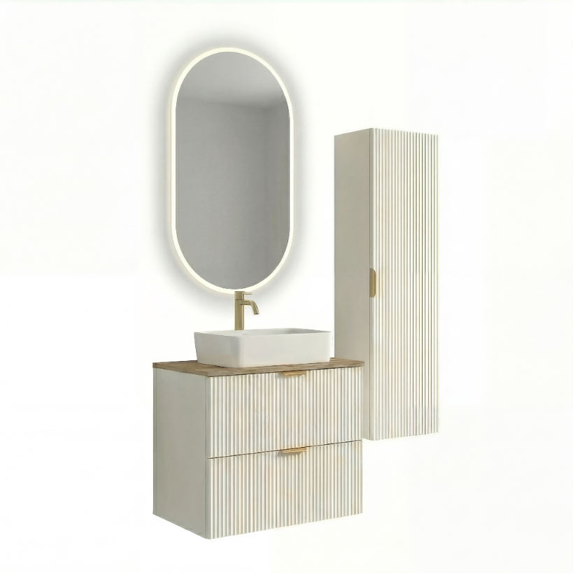 Zestaw mebli łazienkowych z lustrem Biały Willy