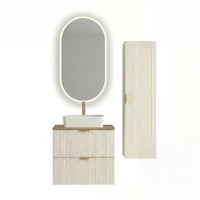 Zestaw mebli łazienkowych z lustrem Biały Willy