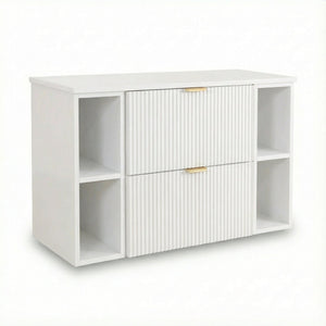 Szafka pod umywalkę z 2 regałami 100 cm Willy - Biały