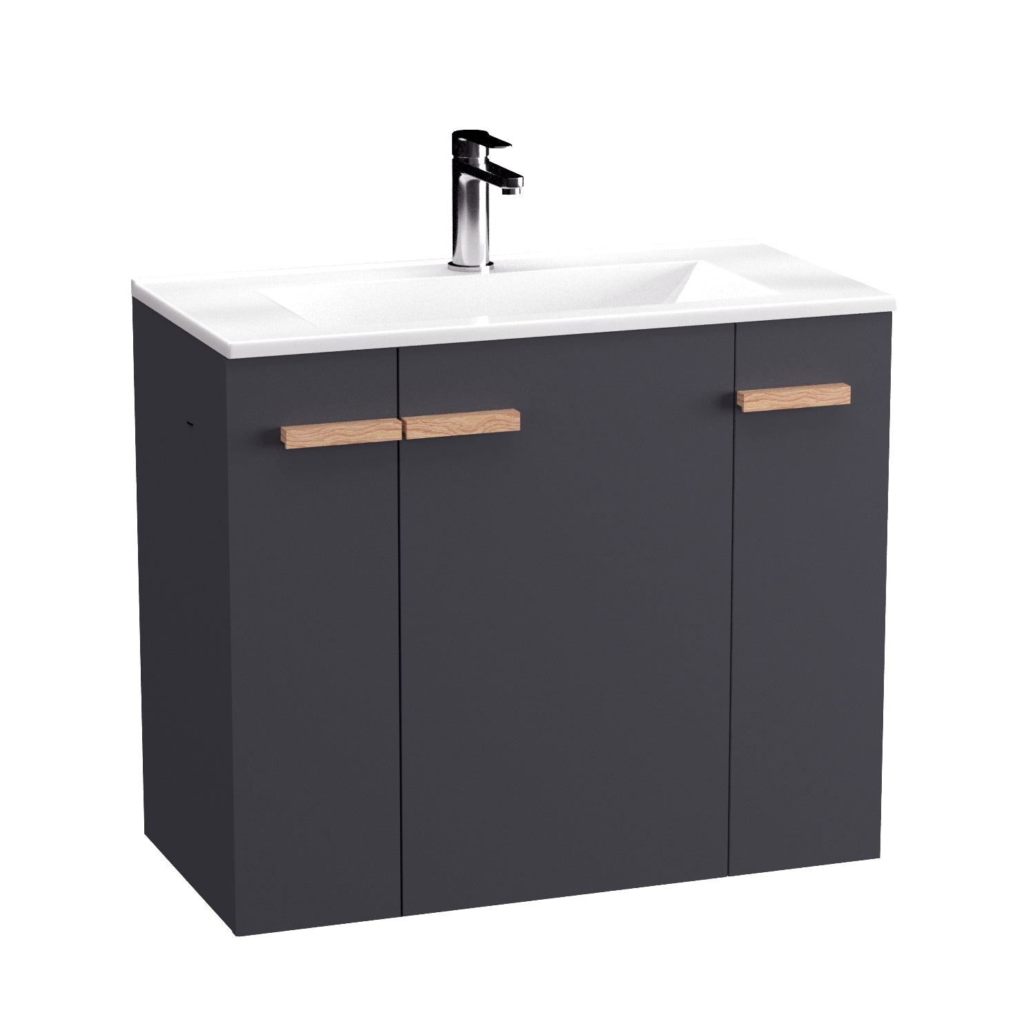 Szafka pod umywalkę Elite 80 cm antracyt bez blatu
