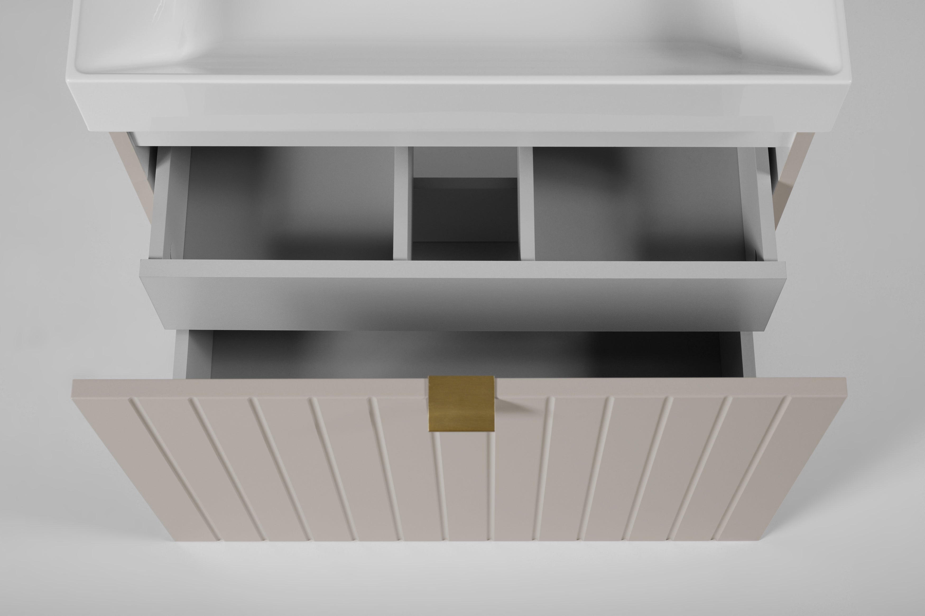 Szafka pod umywalkę 60 cm Prime kaszmir bez blatu