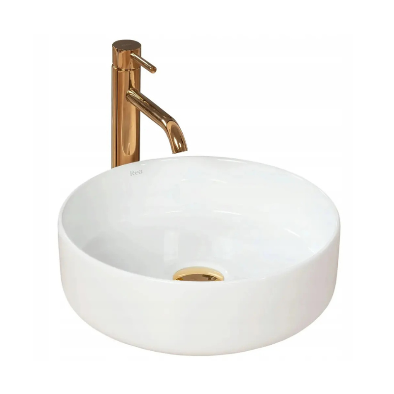 Umywalka nablatowa biała 36 cm Sami