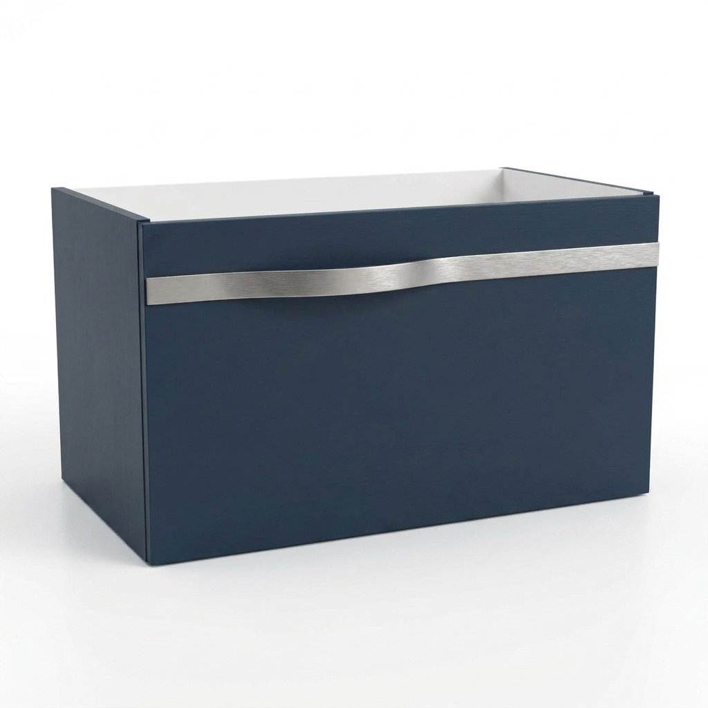Szafka pod umywalkę 70 cm Luxe granat półmat bez blatu