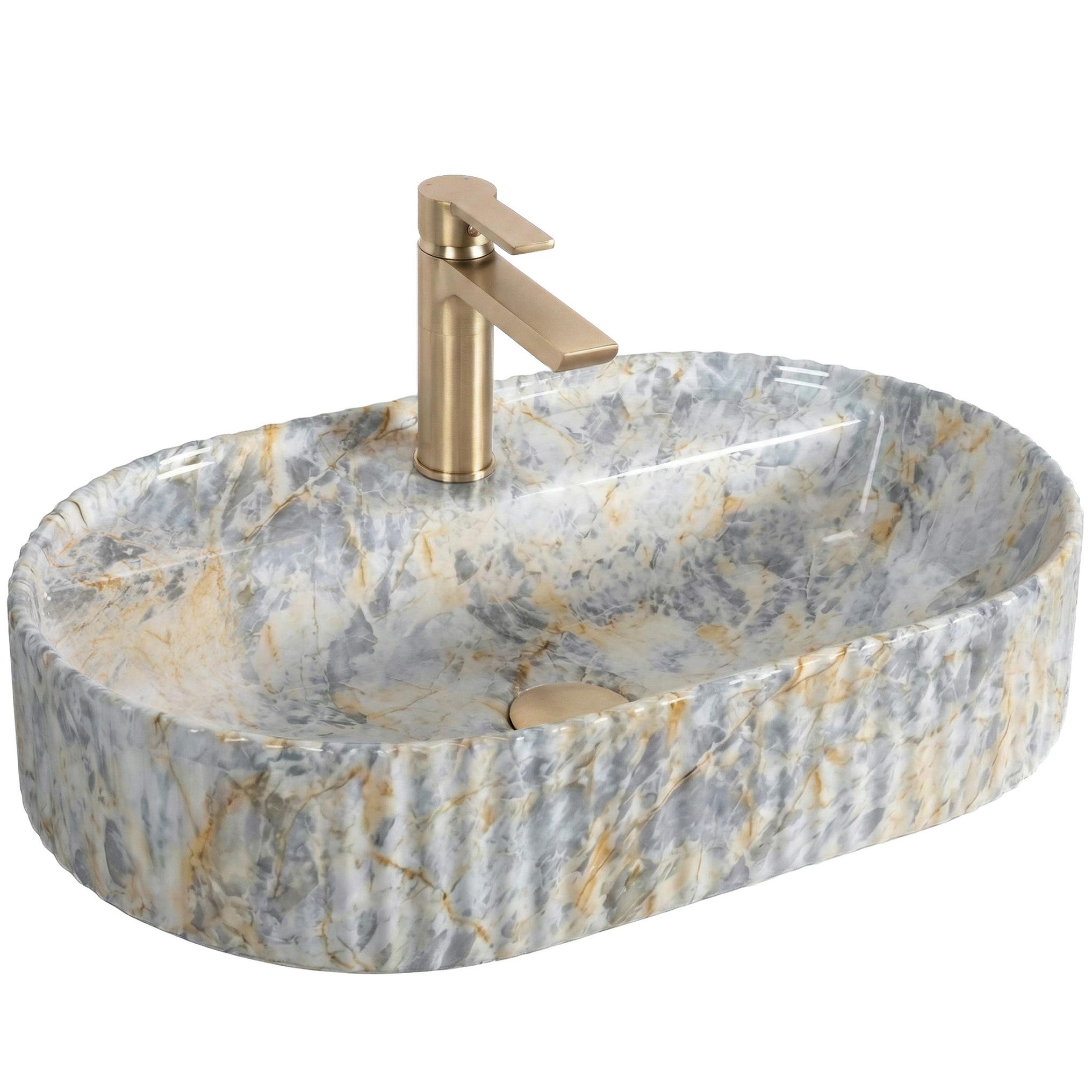 Umywalka nablatowa Marcela 60 cm - Ruststone