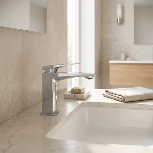 Niska bateria umywalkowa Prime - Chrom