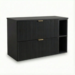 Szafka pod umywalkę 100 cm z regałem Willy - Czarny