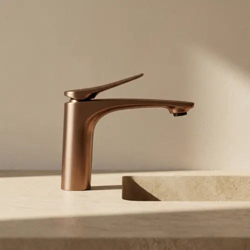 Niska bateria umywalkowa Vision - Miedź