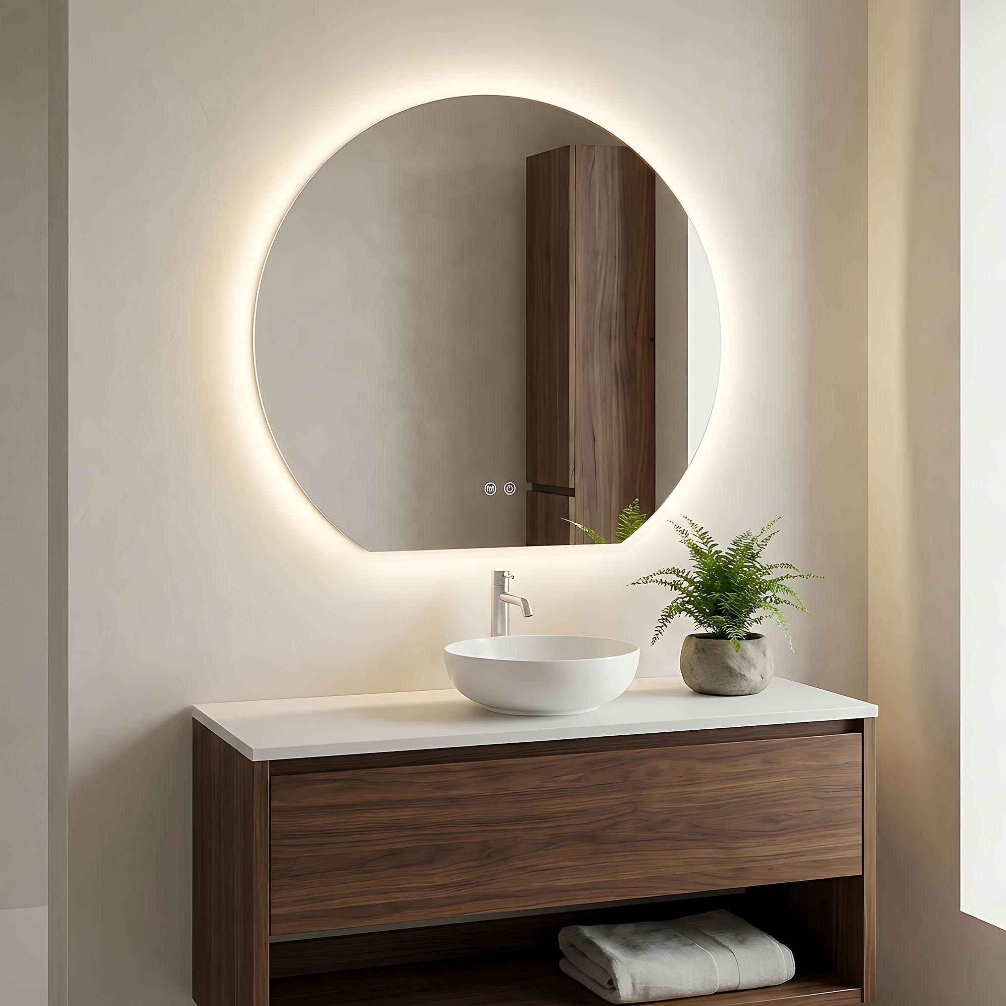 Lustro ścienne LED Fabio - 80 cm