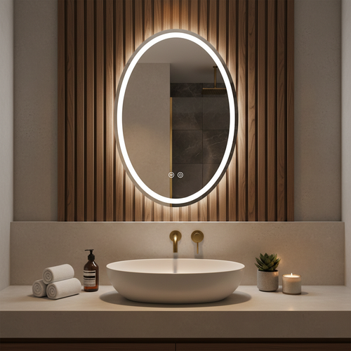 Lustro ścienne LED Marco - 60x80 cm