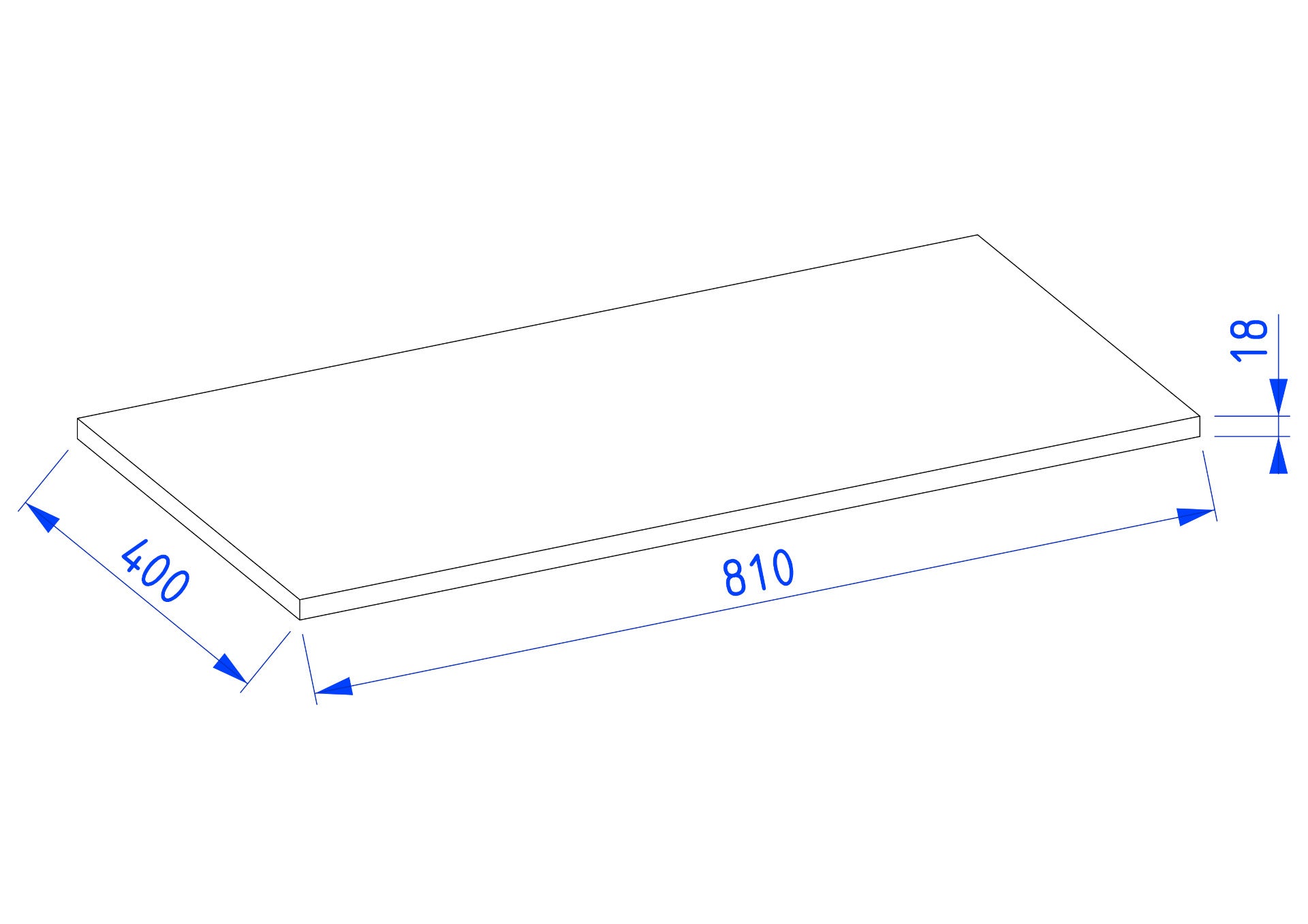 Blat do szafki pod umywalkę 80 cm Elite dąb castello