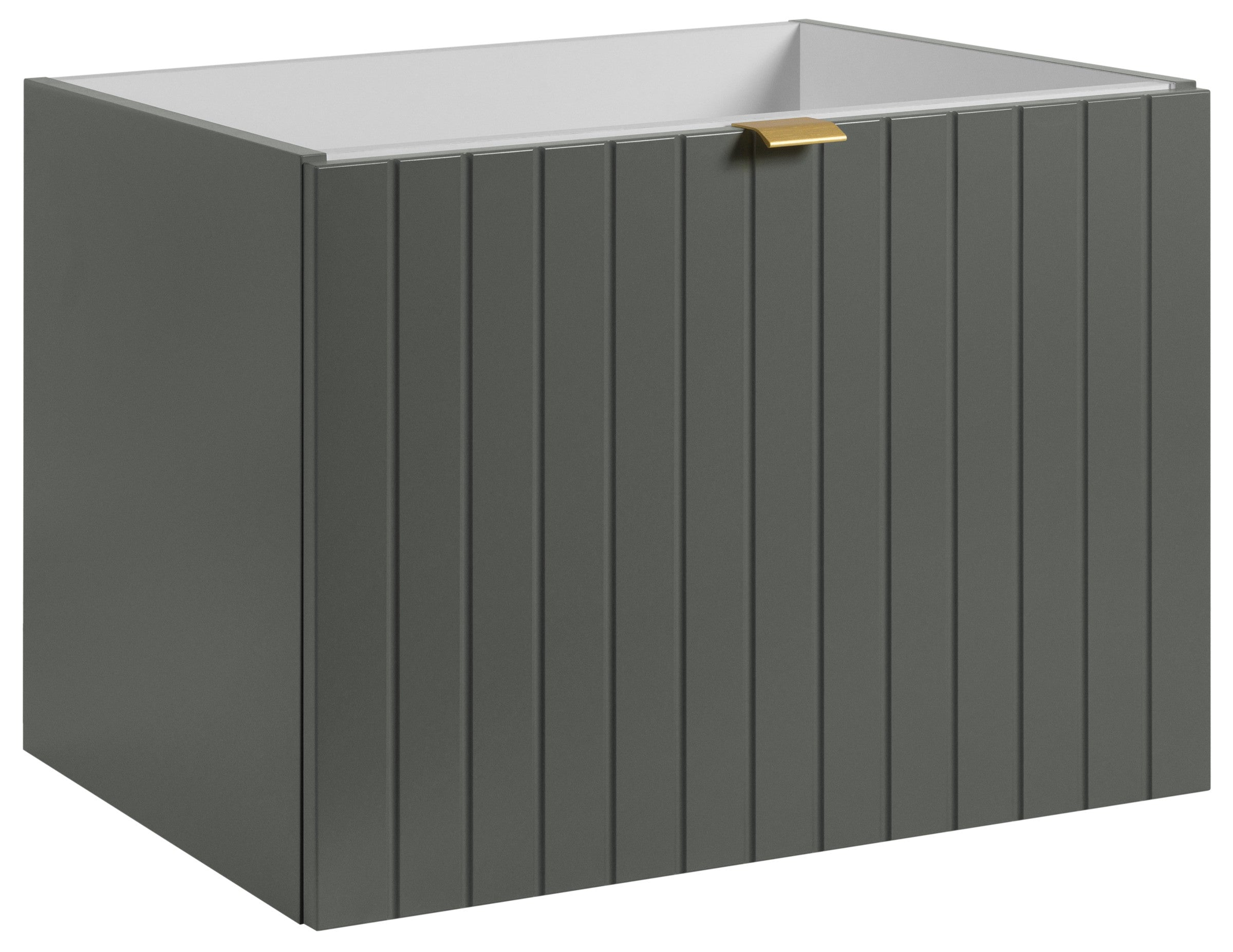 Szafka pod umywalkę 60 cm Prime szaro-zielona bez blatu
