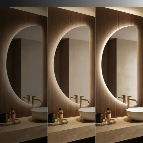 Lustro ścienne LED MOON - 120x60 cm