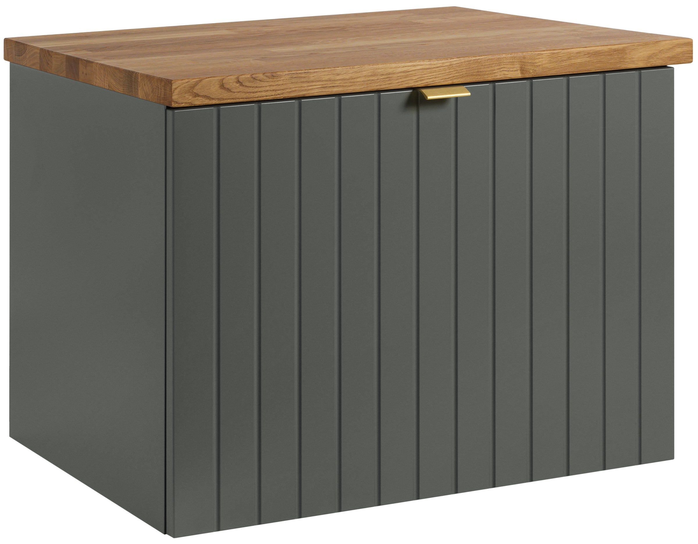Szafka pod umywalkę 60 cm Prime szaro-zielona bez blatu