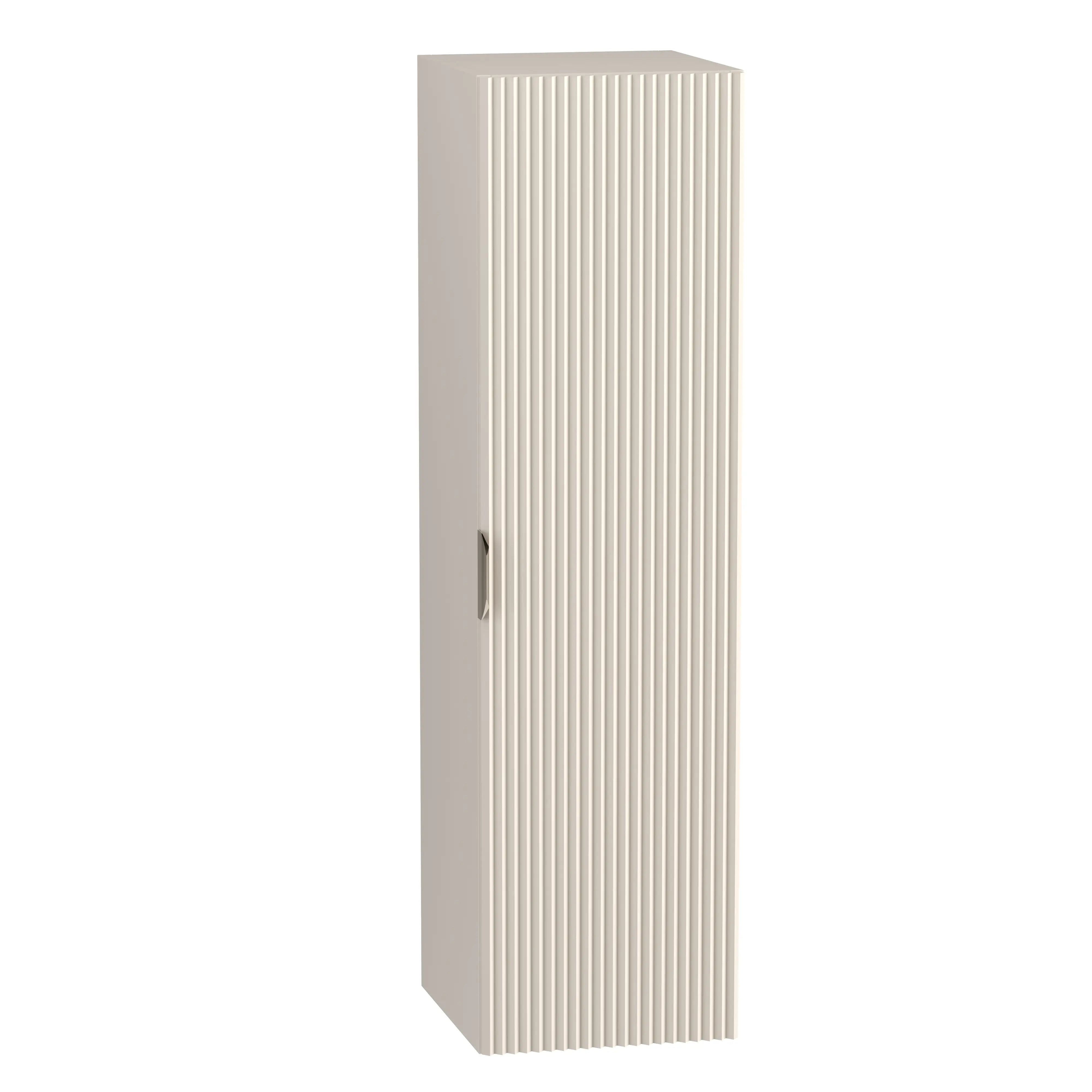 Bad Hochschrank Willy in Kaschmir, 120 cm, modernes Design mit hoher Funktionalität.