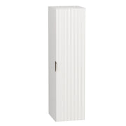 Praktischer Hochschrank Willy, 120 cm, Weiß, mit viel Stauraum für das Badezimmer.