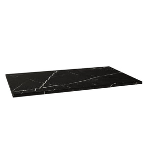 Blat łazienkowy 100 cm Marmur Czarny Royal, elegancki czarny marmur, idealny pod umywalkę nablatową i szafkę łazienkową.
